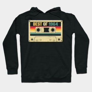 Best Of 1964 60th Birthday Gifts Cassette Tape Vintage Hoodie